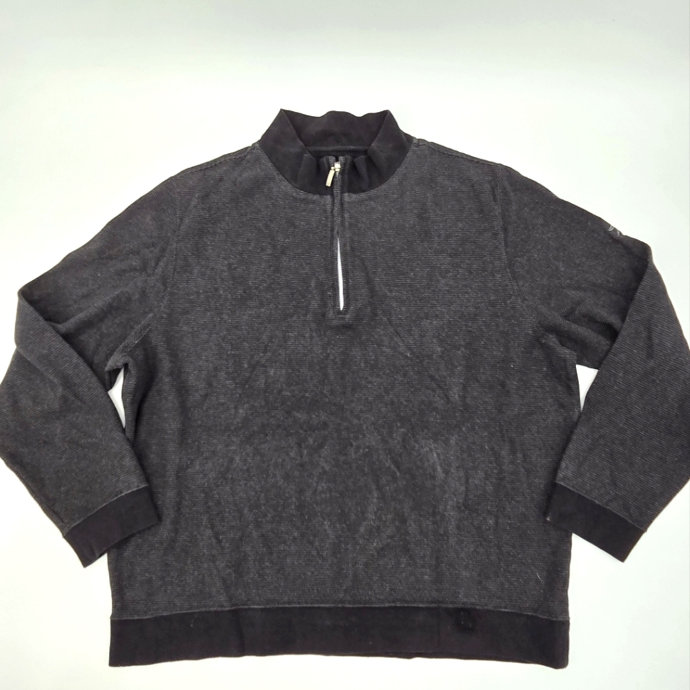 Carnoustie Men's Gray Half-Zip Sweater Size XL